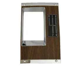 AMD Console Shift Plate with 4-Speed Pattern Chevrolet Camaro 1968