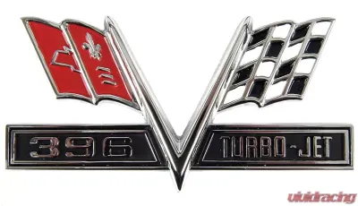 AMD 396 Turbo-Jet Flag Fender Emblems Chevrolet Camaro | El Camino | Impala 1965-1967 - W-411A