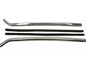 AMD Quarter Window Chrome Vertical Moldings Chevrolet Camaro | Pontiac Firebird | Trans Am 1967-1969