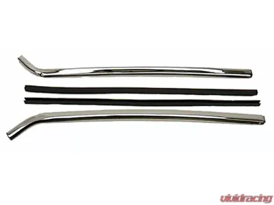 AMD Quarter Window Chrome Vertical Moldings Chevrolet Camaro | Pontiac Firebird | Trans Am 1967-1969 - W-495