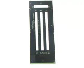 AMD Dash Heater Control Lens with Backing Plate without A/C Chevrolet Camaro | Nova 1969-1970