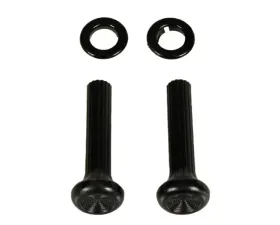 AMD 4 Piece Set for Both Sides Dash Side Vent Pull Knobs and Black Ferrules Chevrolet Camaro | Pontiac Firebird 1968