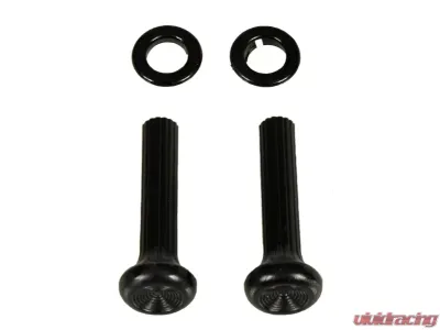 AMD 4 Piece Set for Both Sides Dash Side Vent Pull Knobs and Black Ferrules Chevrolet Camaro | Pontiac Firebird 1968 - W-564B