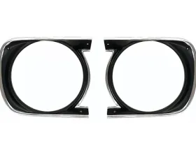 AMD Pair Headlamp Bezels Chevrolet Camaro 1968