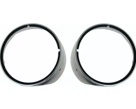 AMD Pair Headlamp Bezels with Chrome Trim Chevrolet Camaro 1969