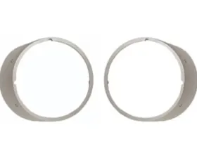 AMD Pair Headlamp Bezels without Chrome Trim Chevrolet Camaro 1969