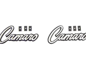 AMD Pair Camaro Interior Door Panel Emblems Chevrolet Camaro 1968-1969
