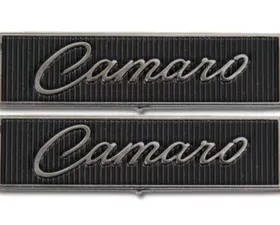 AMD Pair Standard Interior Camaro Door Panel Emblems Chevrolet Camaro 1968-1969