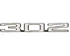 AMD 302 Hood Emblem Chevrolet Camaro 1969