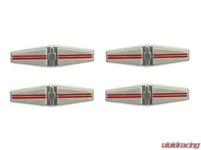 AMD 4 Piece Set Deluxe Interior Seat Back Emblems Chevrolet Camaro 1968 - W-920E