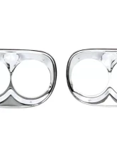 AMD Chrome Steel Pair Headlamp Bezels Chevrolet | GMC Truck 1958-1959                                     - X145-4058-P - Image 2