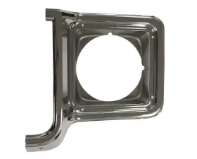 AMD LH Chrome / Dark Gray Plastic Headlamp Bezel Chevrolet Blazer | C/K | Suburban 1973-1978
