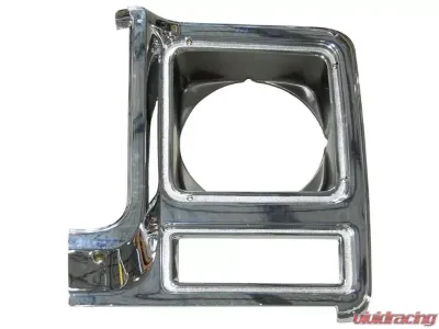 AMD LH Chrome / Dark Gray Plastic Round Headlamp Headlamp Bezel Chevrolet Blazer | C/K | Suburban 1979-1980 - X145-4079-2L