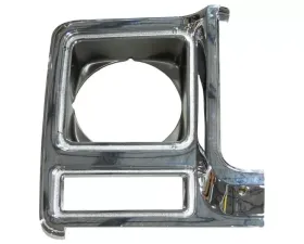 AMD RH Chrome / Dark Gray Plastic Round Headlamp Headlamp Bezel Chevrolet Blazer | C/K | Suburban 1979-1980