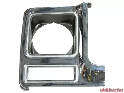 AMD RH Chrome / Dark Gray Plastic Round Headlamp Headlamp Bezel Chevrolet Blazer | C/K | Suburban 1979-1980 - X145-4079-2R