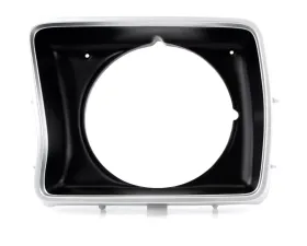 AMD LH Round Silver/Black Headlight Bezel Ford Bronco | F100 | F150 1978-1979