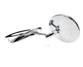 AMD Round with Smooth Base and Bowtie Outside Door Mirror Chevrolet Biscayne | Chevy II | El Camino 1963-1964