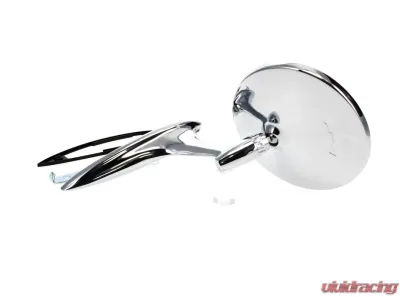 AMD Round with Smooth Base and Bowtie Outside Door Mirror Chevrolet Biscayne | Chevy II | El Camino 1963-1964 - X570-3063-1