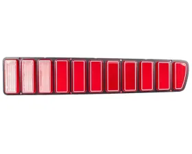 AMD RH Taillight Lens with Silver Trim Dodge Charger 1973-1974