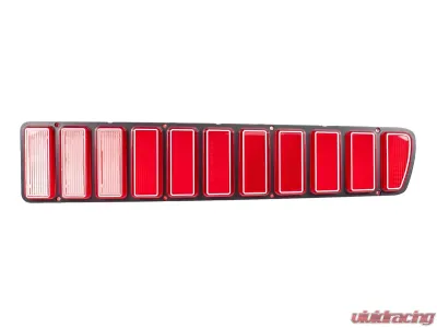 AMD RH Taillight Lens with Silver Trim Dodge Charger 1973-1974 - X951-2673-R
