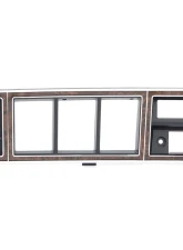 AMD Dash Bezel Chrome/Woodgrain W/O A/C Ford Bronco | F100 | F150 | F250 | F350 1973-1979                                     - 460-4573-W - Image 3