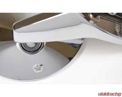 AMD Chrome Mirror w/ Pentastar Logo LH or RH Dodge | Plymouth 1967-1974 - F-834