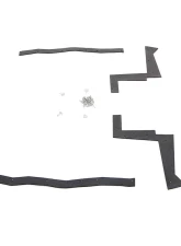 AMD Fender Splash Shield Seals Front w/ Clips Plymouth Belvedere | GTX | Satellite 1966-1967                                     - F-FSF01 - Image 2