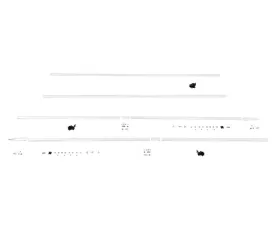 AMD Side Molding Set 10 pcs with clips Shortbed Fender-Door-Cab-Bedside Chevy | GMC C/K Wideside Pickup 1962-1966