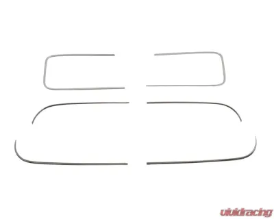 AMD Door and Rear Window Reveal Molding Set with Clips 6 pcs w/ 50 clips Chevy | GMC Pickup Truck 1955-1959 - X456-4055-S