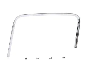 AMD Door Glass Inside Garnish Molding Chrome RH Chevy | GMC Pickup Suburban '55 2nd Series 1955-1959