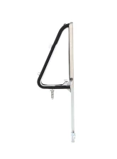 AMD Vent Window Assembly RH Clear Glass Chrome Frame Chevy | GMC C/K Pickup | Suburban 1964-1966                                     - X560-4064-2CRS - Image 3