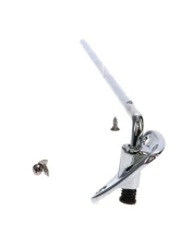 AMD Sunvisor Bracket Chrome RH with screws Chevy | GMC C/K | Suburban 1960-1966                                     - X646-4060-RS - Image 2