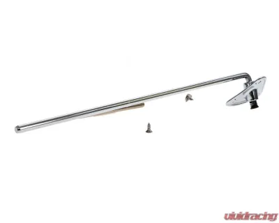 AMD Sunvisor Bracket Chrome LH or RH with screws Chevy | GMC 1967-1972 - X646-4067-CS