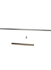 AMD Sunvisor Bracket Chrome LH or RH with screws Chevy | GMC 1967-1972                                     - X646-4067-CS - Image 2