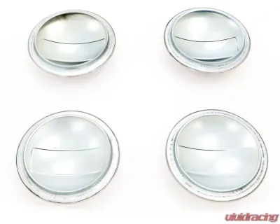 AMD Hub Cap Set - Stainless w/ Red GMC 4pcs GMC Pickup Suburban 1947-1953 - X994-4947-SS