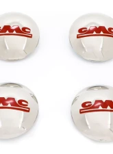 AMD Hub Cap Set - Stainless w/ Red GMC 4pcs GMC Pickup Suburban 1947-1953                                     - X994-4947-SS - Image 4