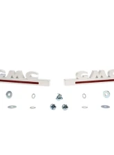 AMD Hood Side Emblems Pair GMC White and Red GMC Pickup | Suburban 1951-1953                                     - X999-4951-31P - Image 3