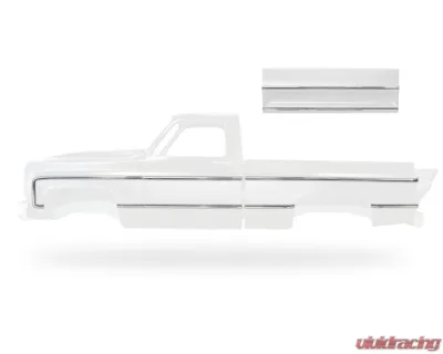 AMD Polished Complete Premium Body Molding Set Chevrolet | GMC Short Bed Fleetside C/K Sqaurebody Truck 1973-1980 - 299-4073-6S