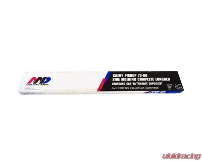 AMD Polished Complete Premium Body Molding Set Chevrolet | GMC Long Bed Fleetside C/K Sqaurebody Truck 1973-1980 - 299-4073-8S