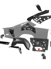 AMD Pair Rocker Panel To Door Pillar Braces Dodge | Plymouth B-Body 1968-1970                                     - 440-1468-2P - Image 4