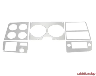 AMD Brushed Aluminum Dash Instrument Bezel Chevrolet | GMC C/K Pickup Truck | Blazer | Jimmy | Suburban w/ AC 1978-1980 - 460-4078-1BAC