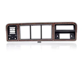 AMD Chrome/Woodgrain Dash Bezel w/ AC Ford F-100 | F-150 | F-250 | F-350 Truck | Bronco 1973-1979
