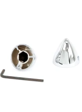 AMD Pair Chrome Door Mirror Bullet Caps Ford F-100 | F-250 1953-1966                                     - 570-4553 - Image 3