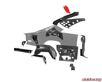 AMD RH Sail Panel Stiffener Dodge Charger 1968-1970 - 610-2668-2R