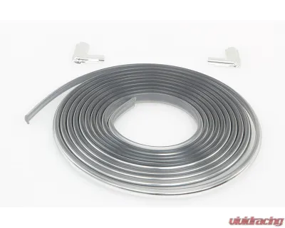 AMD Chrome Rear Window Gasket Lock Strip with Corner Joints - 661-4073-4S