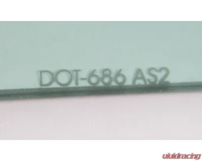 AMD RH Green Tint Quarter Glass Chevrolet Chevelle 2-Door Sedan 1966-1966 - 795-3466-TSR