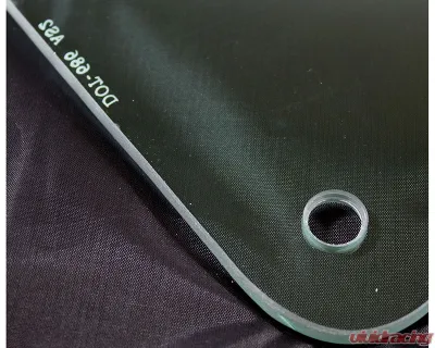 AMD LH Green Tint Quarter Glass Pontiac GTO Coupe 1968-1972 - 795-5468-TL