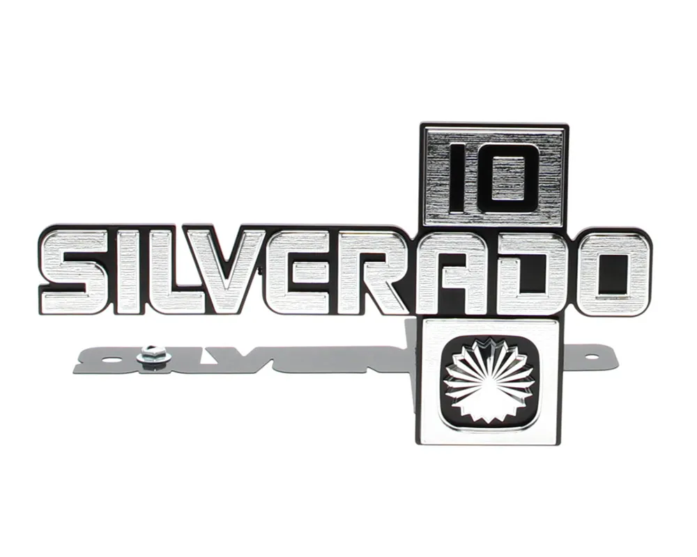 AMD Pair Silverado 10 Front Fender Emblems Chevrolet C10 Pickup | Blazer | Suburban 1981-1988 - 999-4081-23P