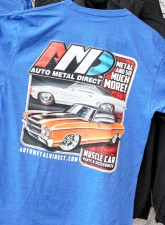 AMD Royal Blue GM Car T-Shirt                                     - AMDGMCAR-L - Image 3