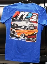 AMD Royal Blue GM Car T-Shirt                                     - AMDGMCAR-L - Image 3